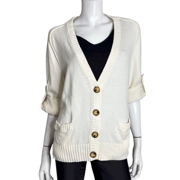 MICHAEL Michael Kors White Long Sleeve Cardigan - Picture 4 of 9